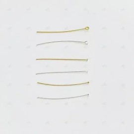 비즈 공예 팬던트 만들기 연결 핀 구핀 T핀 볼핀 9자핀 9자말이 구자핀 부자재 [A 구핀 골드 1P] Bead Craft Pendant Making Connection Pins, G-Pins, T-Pins, Ball Pins, 9-Shape Pins, 9-Shape Wire, G-Pins Accessories [A G-Pin Gold 1P]