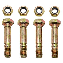 4 PK 52100100 52100 Snow Thrower Shear Pins and Nuts, Snow Blower Shear Pins Bolts & Nuts Fit for Ariens Rotary 5575 ST9526DLET ST1027LE Snowthrower (4 Packs)