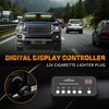 XRIDONSEN 2x 17 inch Amber Green Emergency Lights for Trucks