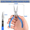 Needle Nose Pliers Set, mshandto 5" Long Nose Pliers for