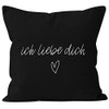 Cushion cover, I love you gift, cushion, cotton, MoonWorks®, 40cm