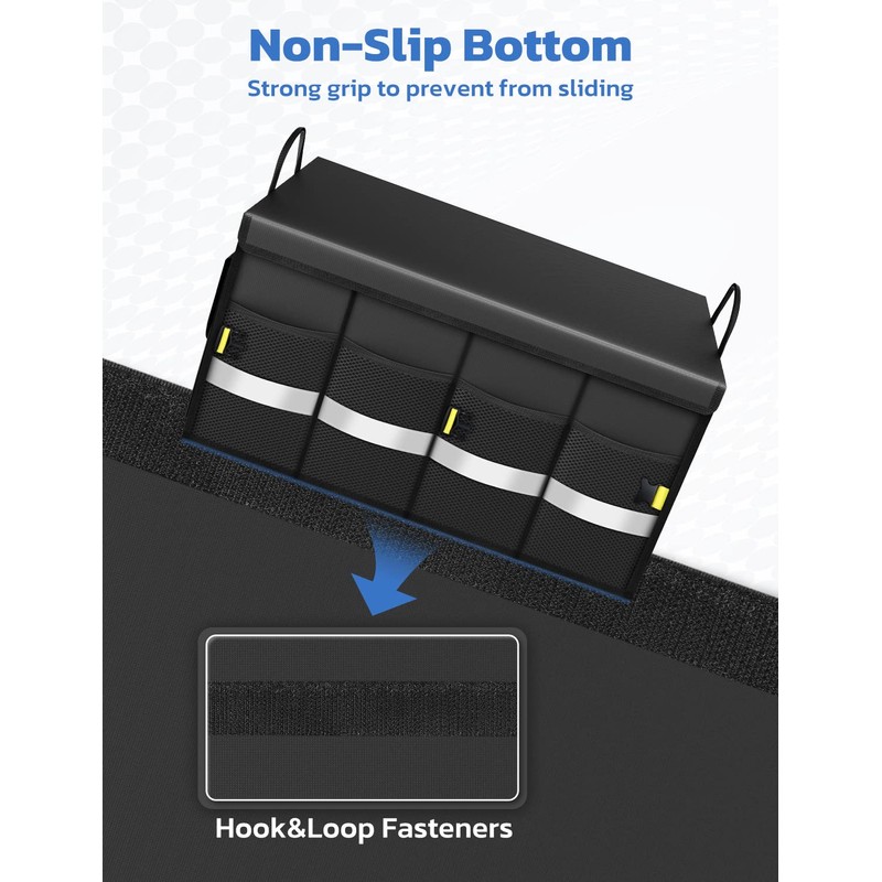 Oasser Car Trunk Organizer, Collapsible Waterproof Multi Compartments Car Storage