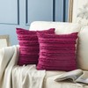 GIGIZAZA Decorative Throw Pillow Covers 16x16,Wine Red Square Couch Pillow