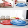Collapsible Microwave Splatter Cover, Microwave Plate Cover With Steam Vent(10.5