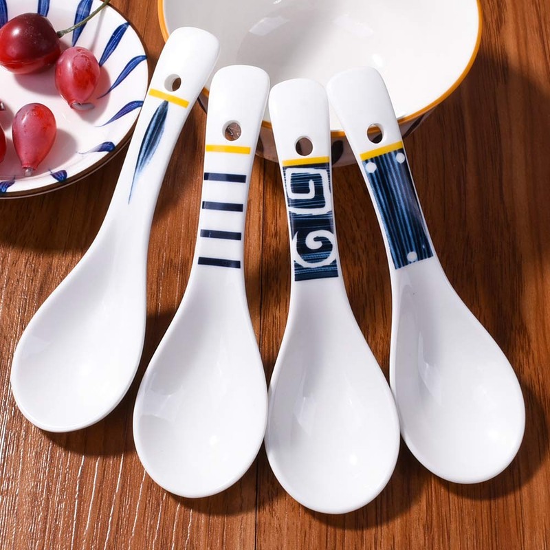 Japanese Soup Spoons Ramen Spoons Asian Chinese Soup Spoons