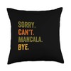 Sorry Can't Mancala Bye Game Throw Pillow
