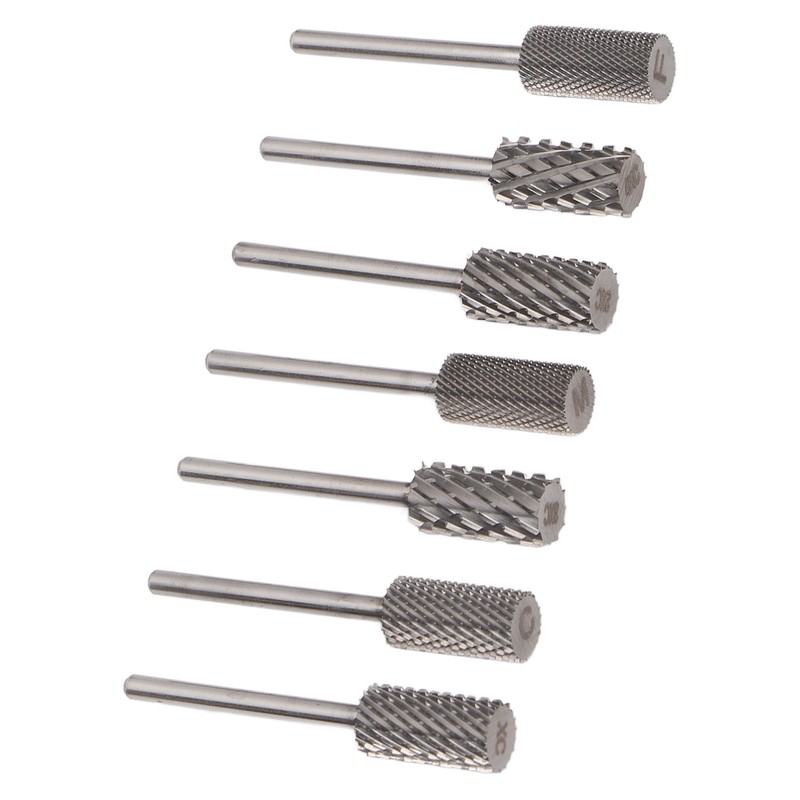 7pcs Nail Grinding Bits Professional Portable Nail Gel Removal Tungsten