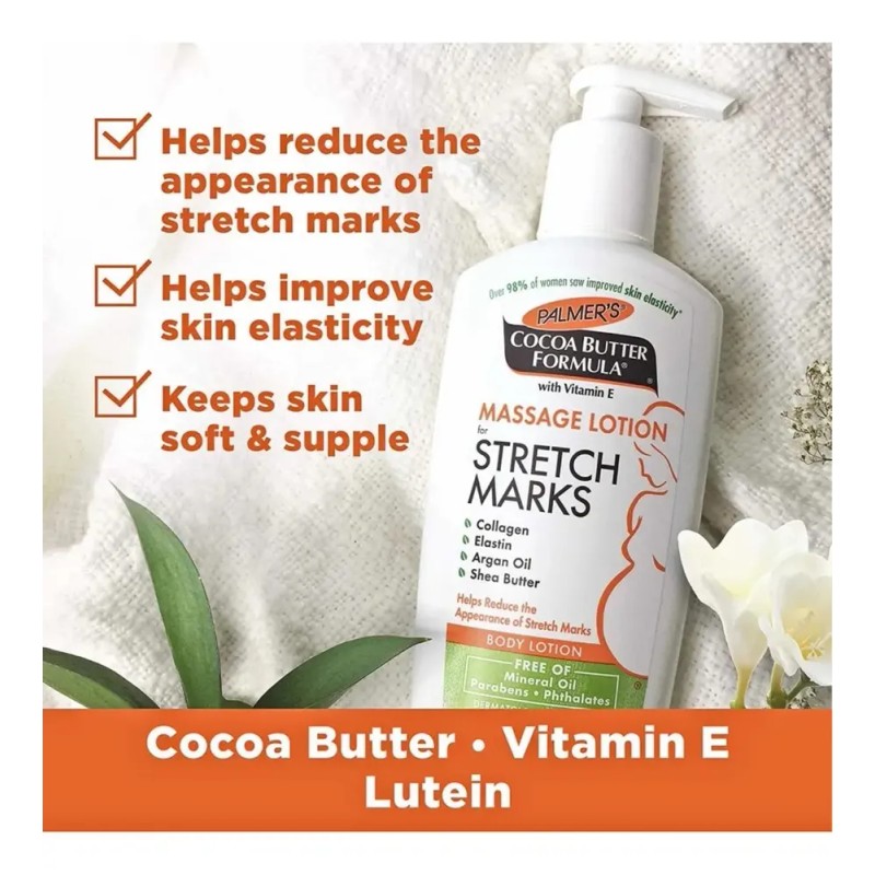Crema Antiestrías Palmer’s 250 ml Embarazo Manteca de Cacao