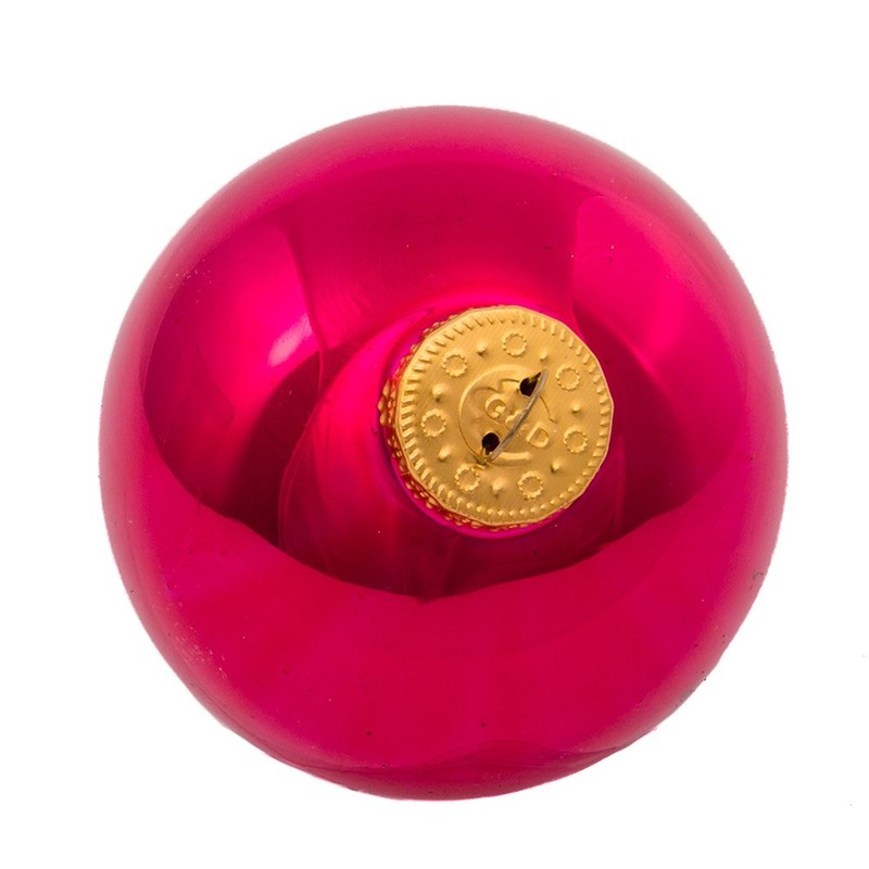 Kurt Adler 65mm Shiny Multicolored Glass Ball Ornaments, 6-Piece Box