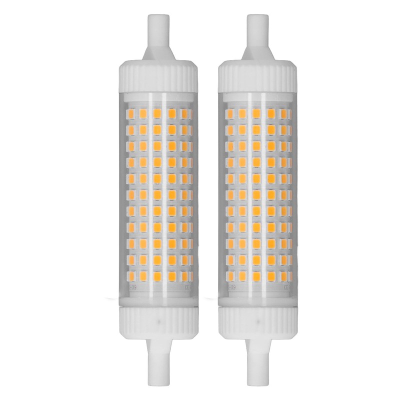2Pcs R7S LED Light Bulb 118mm Dimmable 15W 154 LEDs