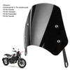 Universal Motorcycle Windshield Wind Deflector Screen W/Mounting Bracket for 5‑7inBlack