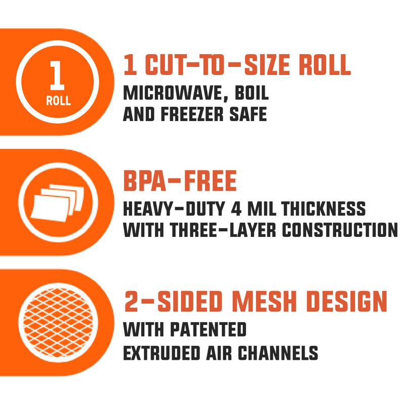 PrimalTek 11” x 50’ Vacuum Bag Roll with Built-In Bag