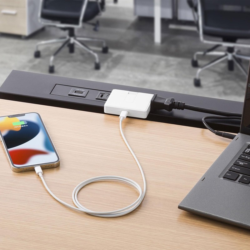 Sanwa Supply TAP-B104UC Tap with USB Charging Function, Equipped with