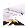 Autuwintor Pull-Out Closet Garment Valet Rod 10-Inches with Screws Telescopic