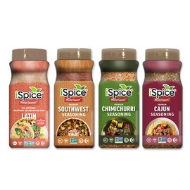 iSpice Spices and Seasoning Sets - Southern Excitement Spices, World Flavors Premium Seasoning Cooking Gifts for Everyone (Pack Of 4: Cajun, Chimichurri, Southwest And Latin)