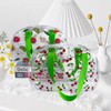 TotePrint Fruit Pattern PVC Cosmetic Bag with Clear Bag Handle