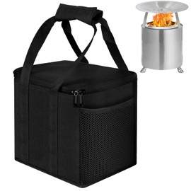 12'' Fire Pit Bag for Solo Stove Mesa XL & Accessories, Carry Bag for Solo Stove Mesa XL & Heat Deflector, Portable Fire Pit Storage Case for Travel & Camping,3-Layer 600D Oxford Cloth,Waterproof