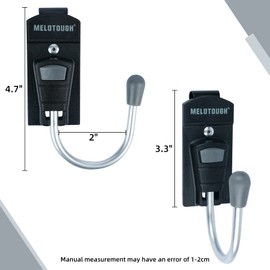MELOTOUGH Tool Belt Hook Tool Holster Cordless Drill Holster Hook (Grey 5pcs)