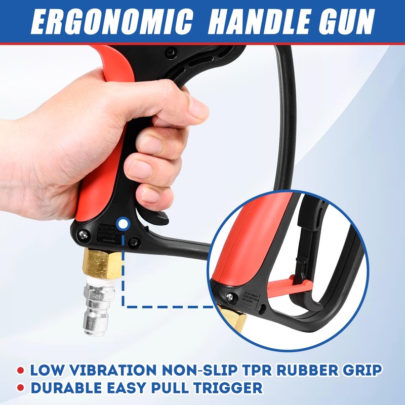 TOOLCY Pressure Washer Gun, Adjustable Power Washer Swivel Gun and