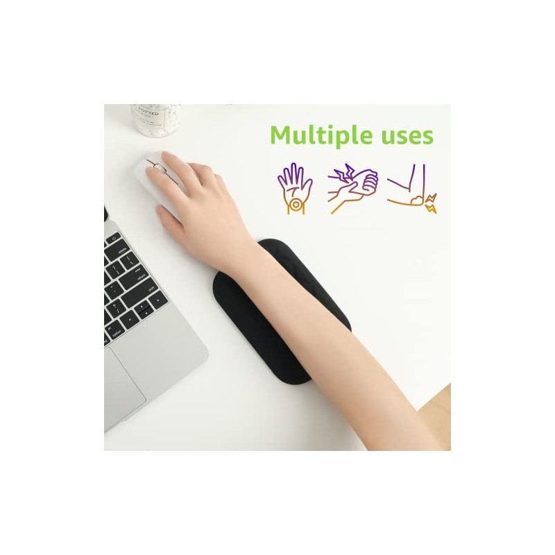 LargeLeaf - Almohadilla ergonómica para muñeca y codo para computadora