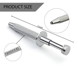 LEOGON Jewelry Grabber Tool 4-Claw Stainless Steel Grabber for Small Gems, Pearls, IC Chips | Suitable for 2.5mm and Larger Sizes | Nickel Chrome Coated Claws for Jewelry, Electronics & Crafts (3")