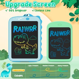 Stocking Stuffers for Kids Toddler Toys LCD Writing Tablet Kids Toys 8.5" Learning Drawing Board Dinosaur Toys for 3 4 5 6 7 Year Old Boys Girls Birthday Gifts Idea Light Doodle Pad Christmas Gifts