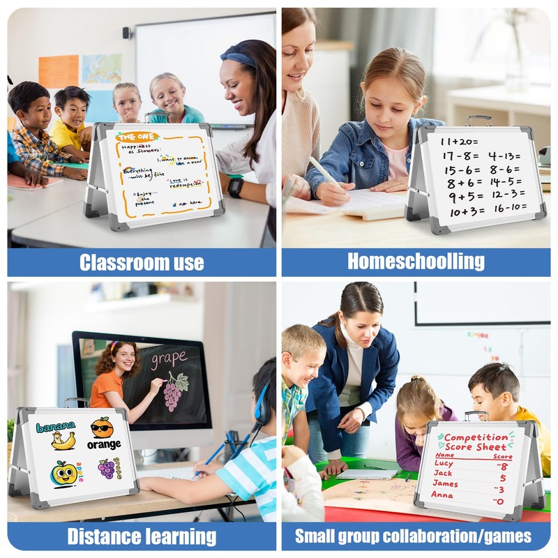 White Board Dry Erase 24" x 18", Magnetic Portable Foldable