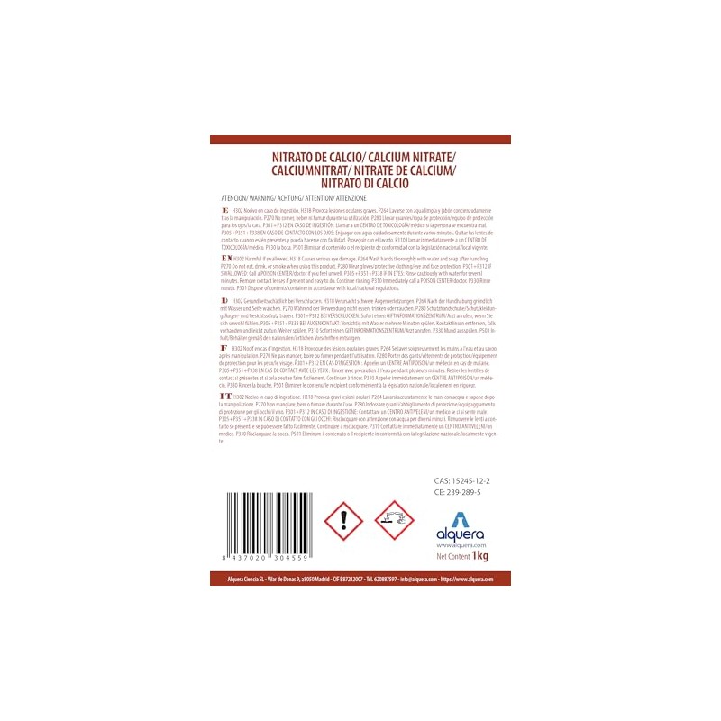 Calcium Nitrate 1kg