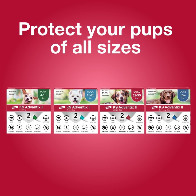 K9 Advantix II Medium Dog Vet-Recommended Flea, Tick & Mosquito