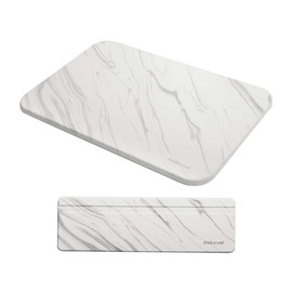 Drying Mat for Dishes,Draining Board Mats,Absorbent Drain Mat for Kitchen,Non-Slip,Heat Resistant,Marble Style -2 Pack