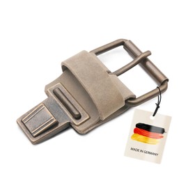 Thielemann Ersatzschnalle für Taschen mit einem 4 cm breitem Riemen, Taschenverschluss mit Steckschnalle & Steckschloss, Ersatzteil zum selbst reparieren (new antik | hellbraun anitk)