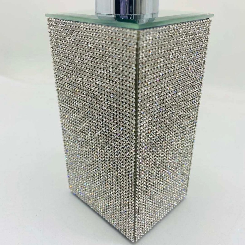 EagleWiz Sparkle Diamante Silver Bling Soap dispenser Hand Cream Pump