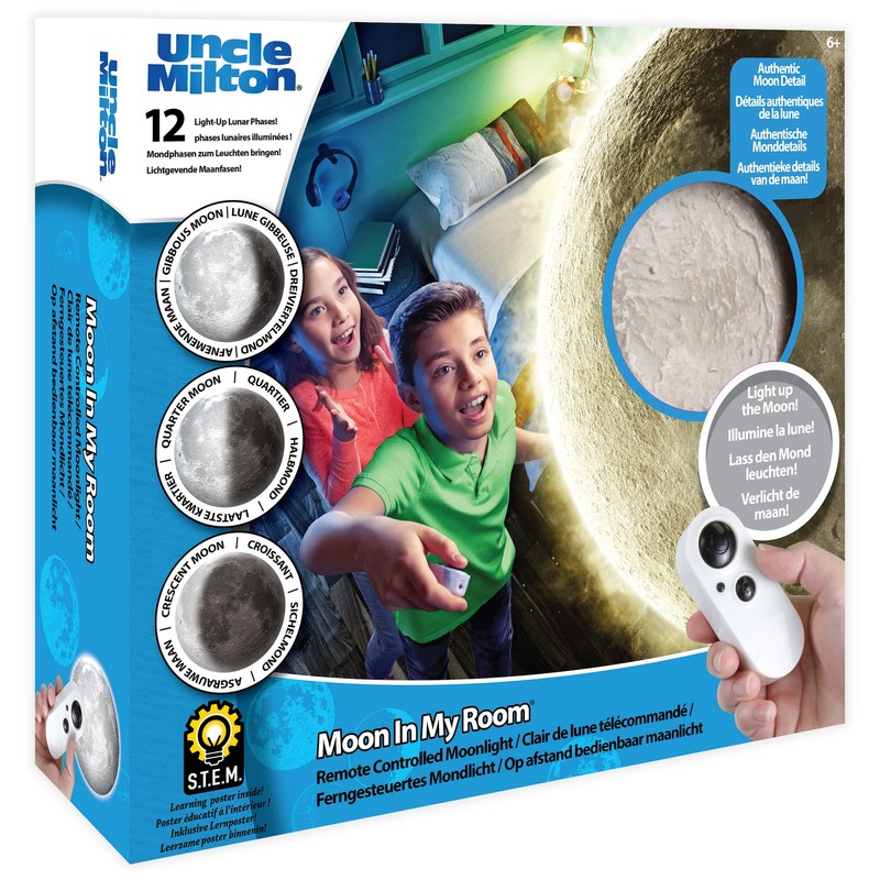 Uncle Milton Moon in My Room - 12 Light-Up Lunar