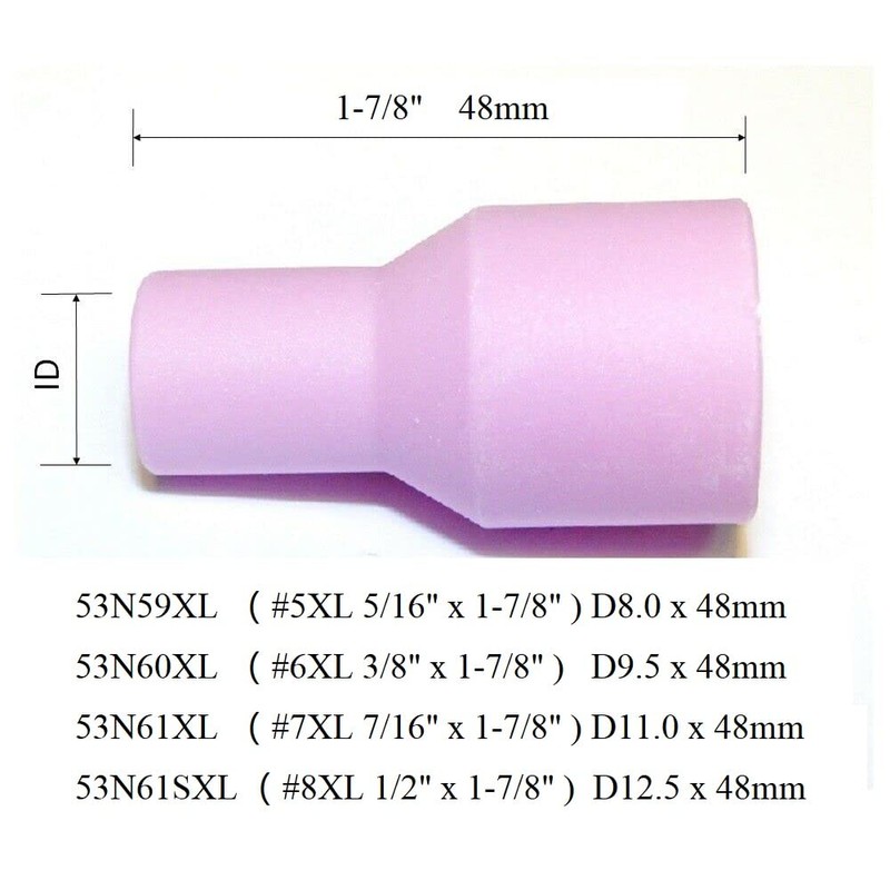 RIVERWELD TIG Gas Lens Collet Bodies Jumbo Large Diameter Alumina