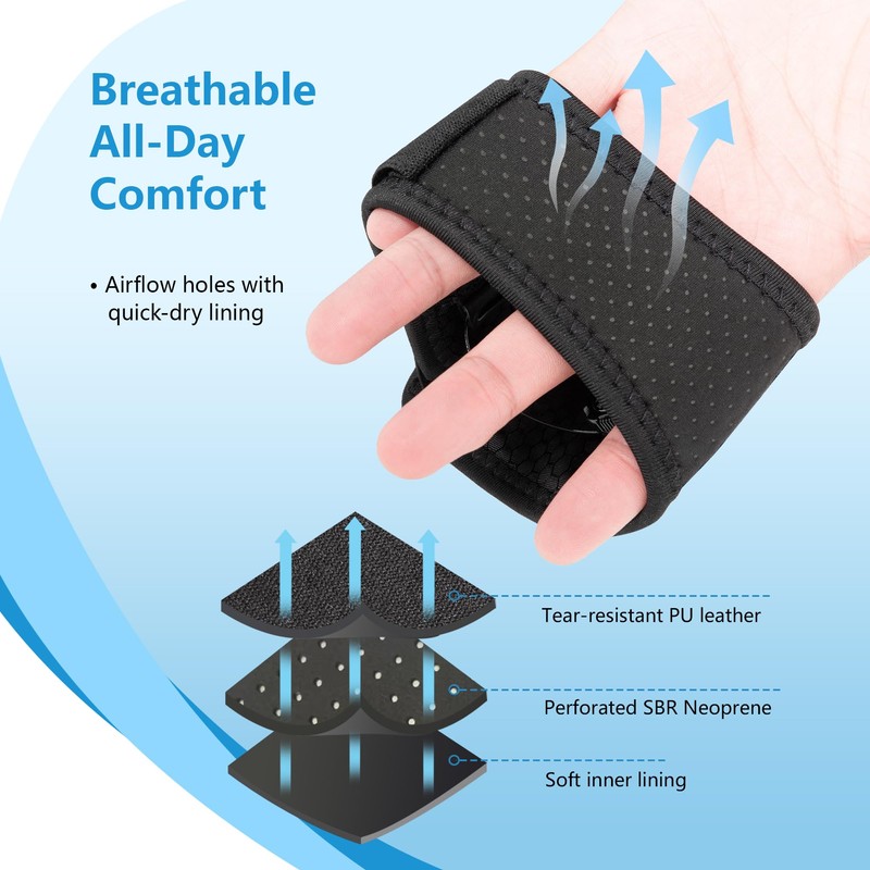 joingood Elbow Brace with Knob Quick Adjustment and Silicone Pressure