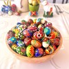 Pysanky (Pisanki) Polish Handpainted Wooden Easter Eggs - Bakers Dozen