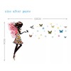 DaraBaby Hada De Pie Con Mariposas, Vinil Decorativo