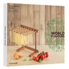 KitchenCraft World of Flavours Collapsible Wooden Pasta Drying Rack, Brown,