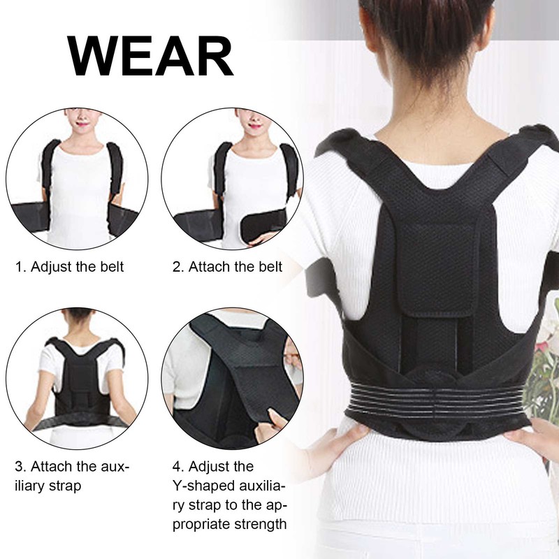 Adjustable Hunchback Correction Belt Posture Corrector Brace Keel Back Spine