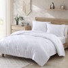Walensee Twin Comforter Set Clipped Jacquard Stripe 100% Polyester Soft