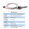 ATOPLEE 1pc Temperature Sensor Probe,Stainless Steel Waterproof Pt100 Ohm Probe