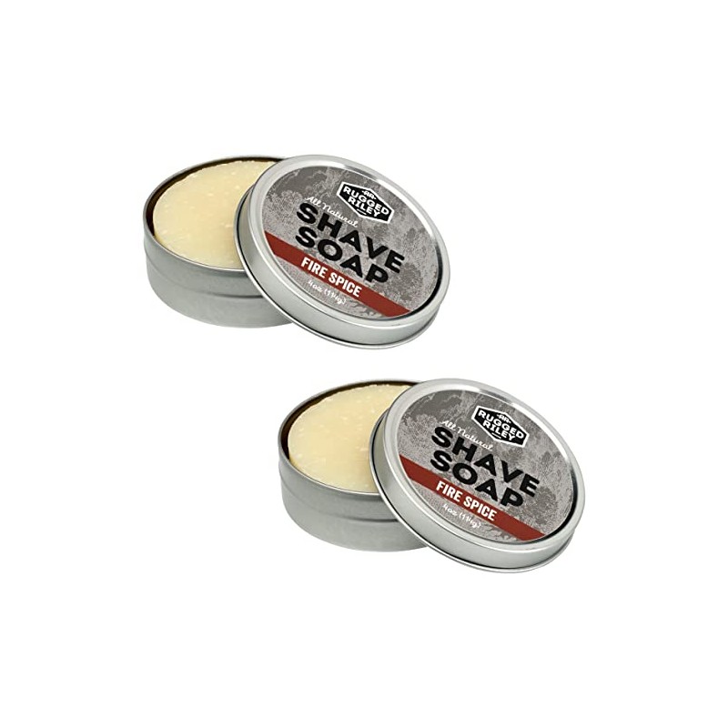Rugged Riley All Natural Men's Fire Spice Shave Soap