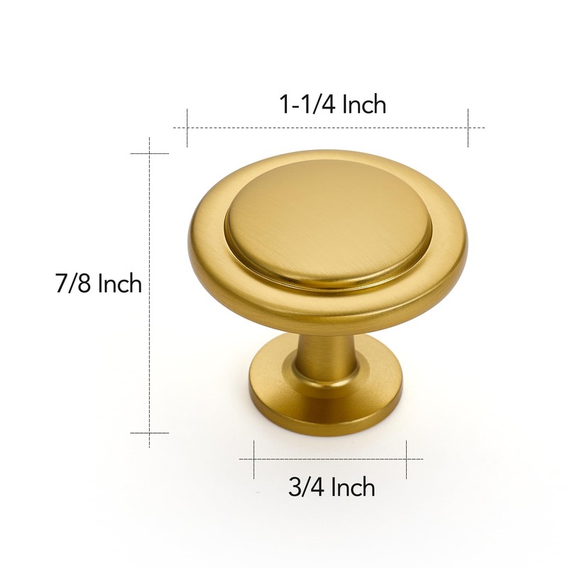 Ravinte 10 Pack 1-1/4 inch Kitchen Cabinet Knobs Drawer Knobs