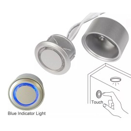 Facon Wall Touch Dimmer Switch w/Indicator for RV 12V 24V LED Bulb Strip Light