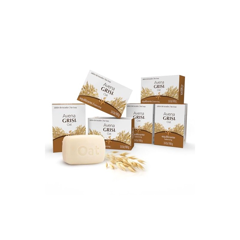 Grisi Oat Soap Cleansing Balancing Soap with Natural Oat Assists