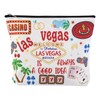 JEFBFBWE Las Vegas Souvenir Casino Makeup Bag Slot Machine Cosmetic
