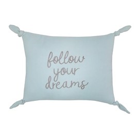 NoJo Follow Your Dreams Dusty Teal Decorative Pillow