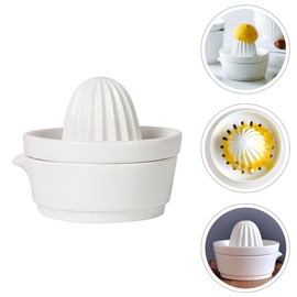 Alipis Manual Fruit Juicer Set 1 Piece Ceramic Lemon Squeezer for Orange Citrus Easy to Clean Maintain