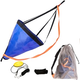 MOOCY Drift Sock with Dump Line,Harness and Buoy Kit for Fishing Boat/Kayak/Pontoon (18'' for 14ft Boat)