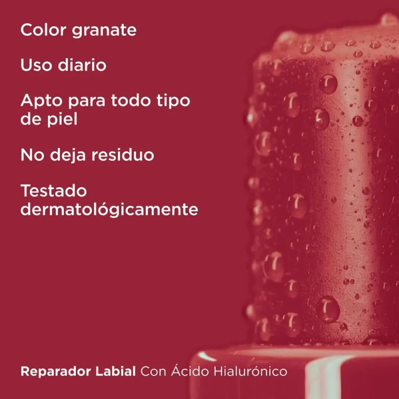 Bálsamo Reparador Labial con a H Color Granate Isdin 4g